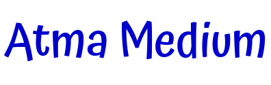 Atma Medium 字体